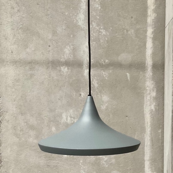 Tom Dixon Beat Wide Grey Pendant Light - Picture 2 of 8